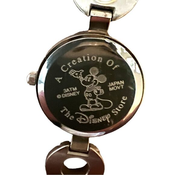 RARE Vintage Disney Tinker Bell Silver Tone Circle Bracelet Watch Working - Picture 8 of 15